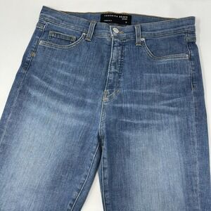 Veronica Beard Women's Carly Kick Flare High Rise Jeans Lakeshore Blue Size 31